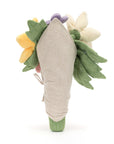 Peluche Amuseables Bouquet of Flowers Jellycat, de dos, papier d'emballage gris