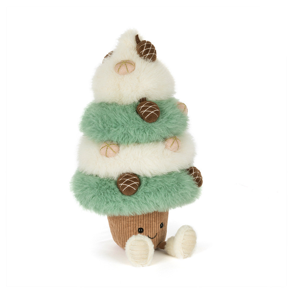 Peluche sapin pomme de pin Amuseables Pinecone Tree Jellycat, verte