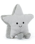 Peluche étoile Amuseables Silver Star 2026 Jellycat, argentée