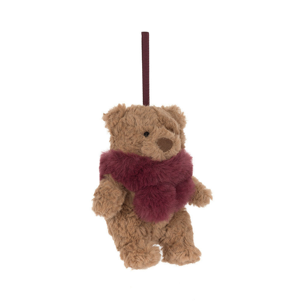 Décoration de noël Bartholomew Bear Winter Warmer Decoration Jellycat, marron