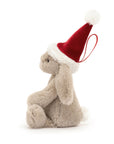 Bashful Christmas Bunny Decoration