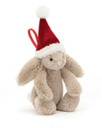 Bashful Christmas Bunny Decoration