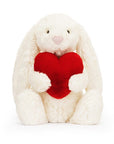 Bashful Red Love Heart Bunny Original