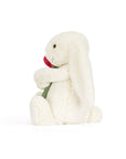 Cream Bunny with Rose