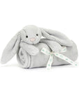 Bashful Silver Bunny Blankie