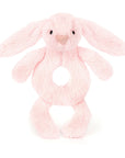 Bashful Pink Bunny Ring Rattle