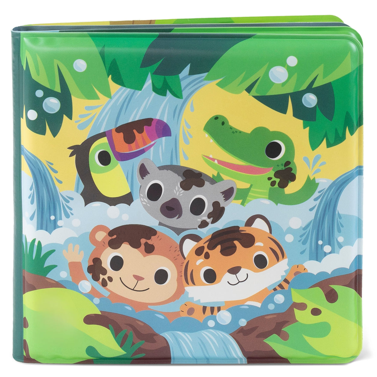 Bath Book Messy Jungle Tiger Tribe - livre de bain interactif jungle bébé