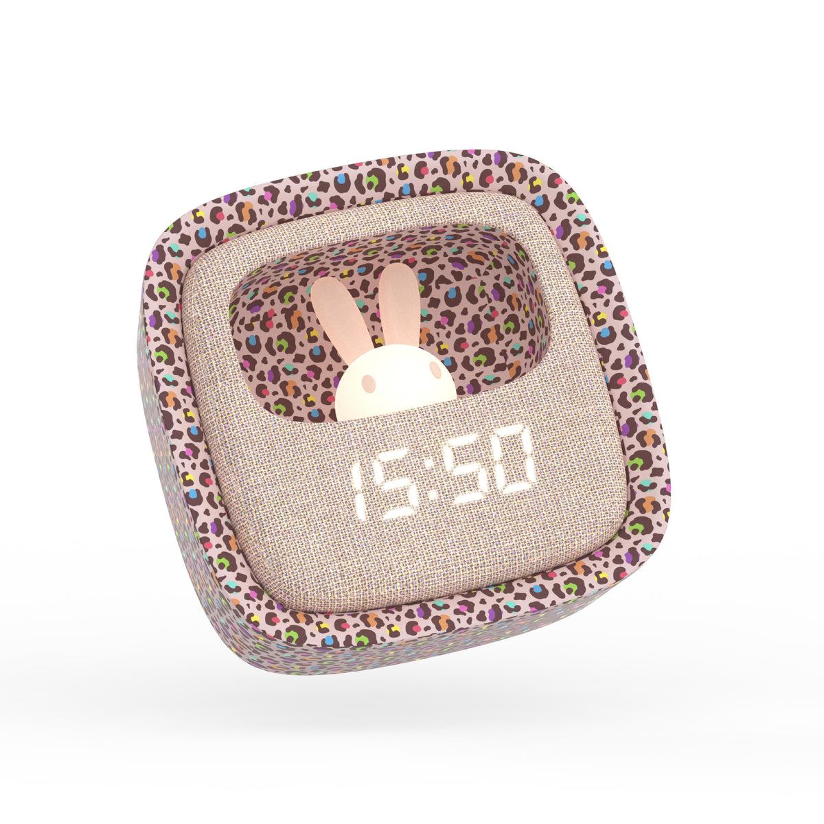 Réveil veilleuse Billy Clock Rainbow Leopard pour enfant MOB, jusqu'à trois alarmes programmables
