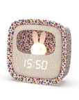 Réveil veilleuse Billy Clock Rainbow Leopard pour enfant MOB, heure et date affichées sur l'écran