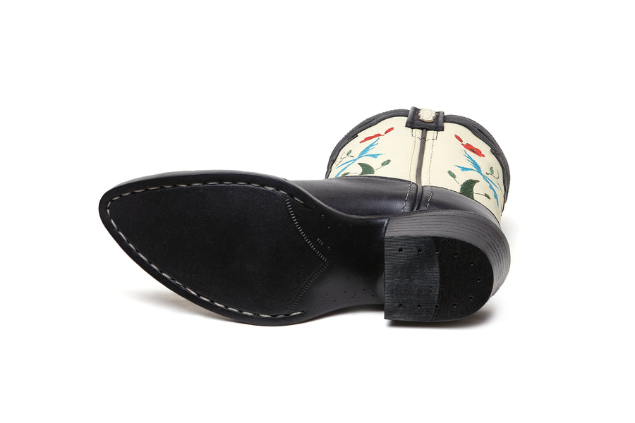 Junior Cowboyboots Bluebird Black