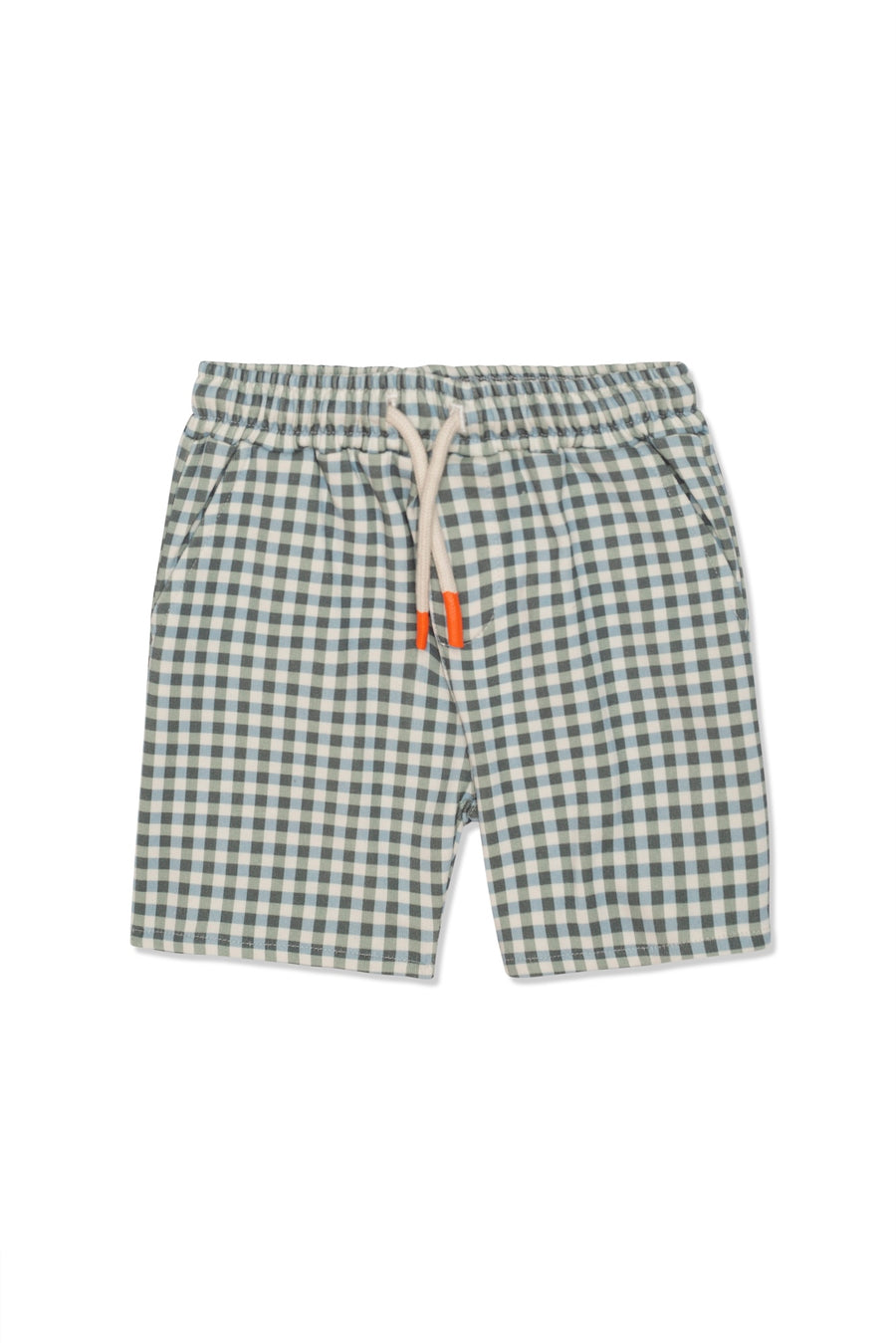 Gingham Kid Shorts Natural / Faded Denim
