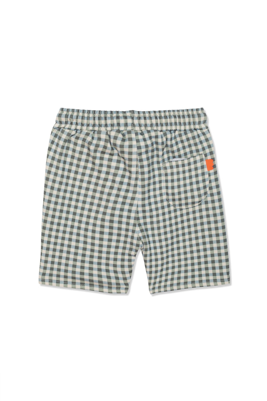 Gingham Kid Shorts Natural / Faded Denim