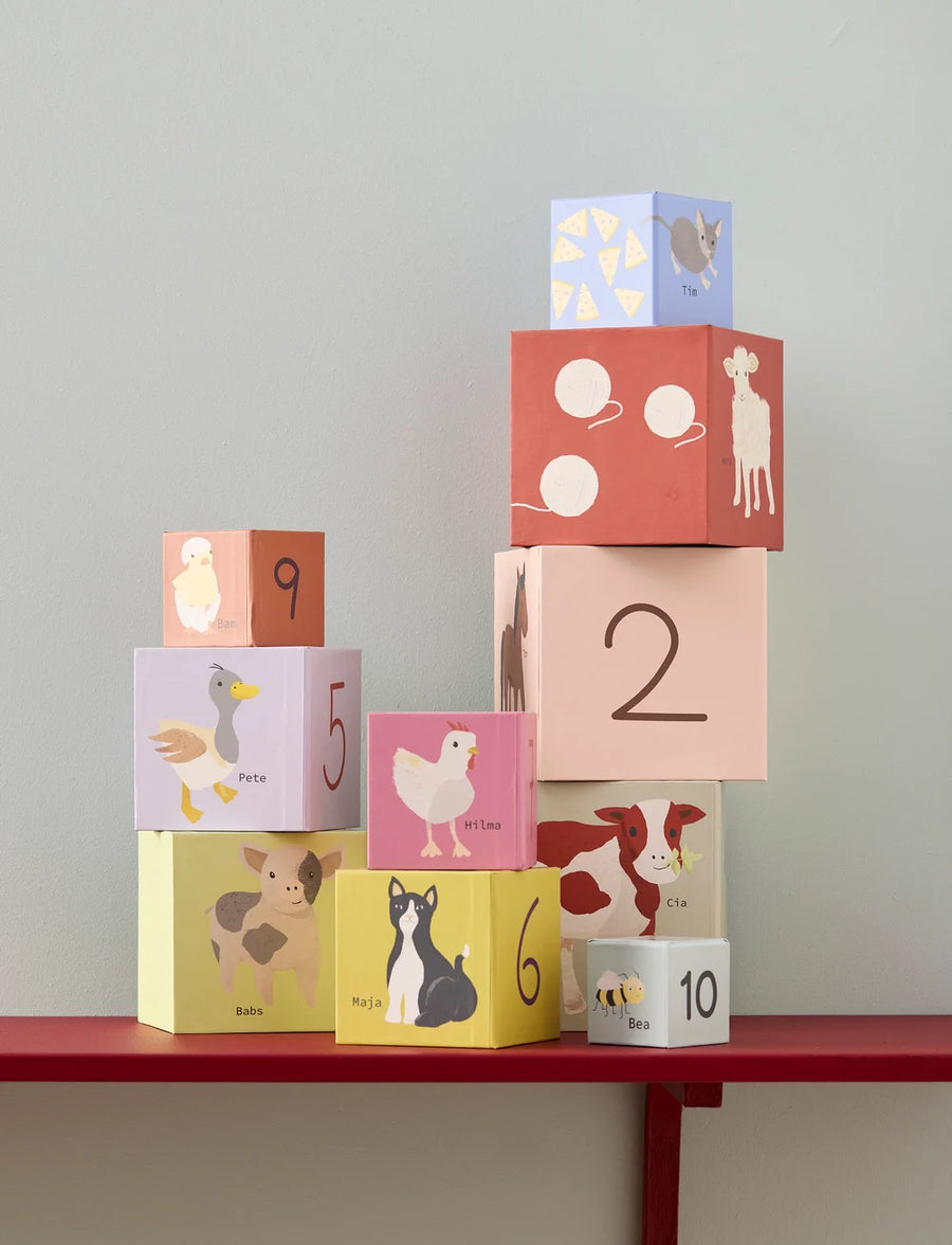 Cubes en carton 1 à 10 AIDEN