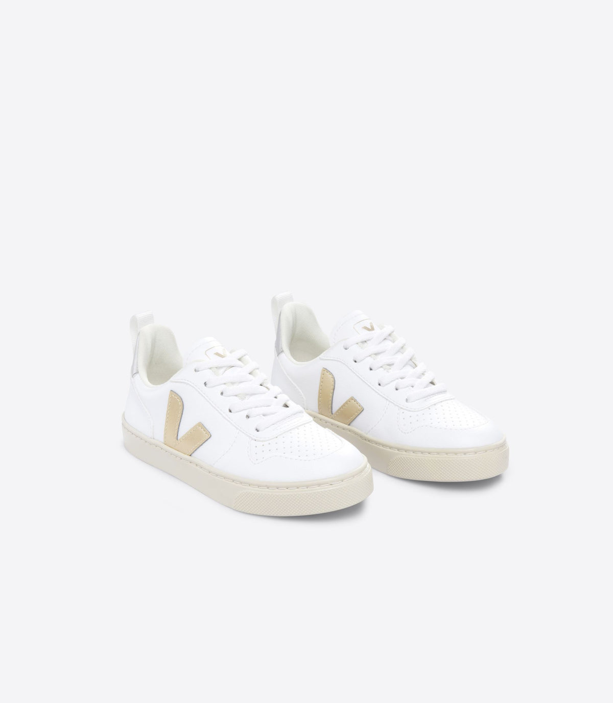 V-10 Laces Cwl White Platine Silver
