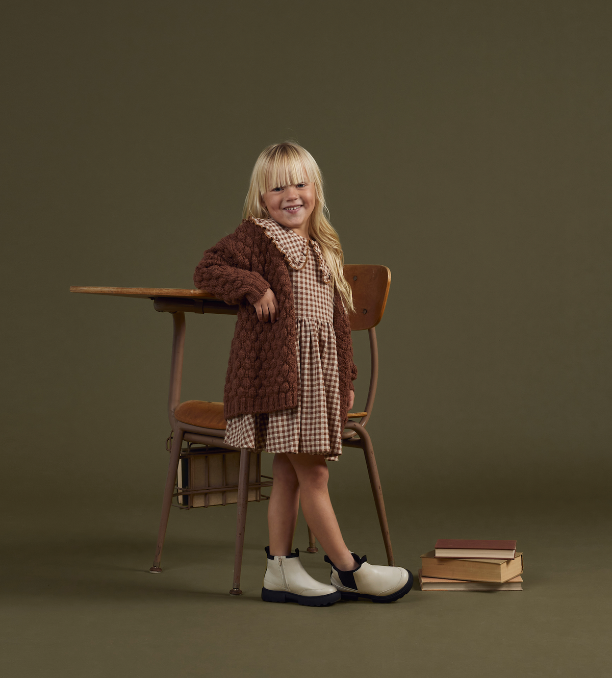 Bubble Knit Cardigan Cedar