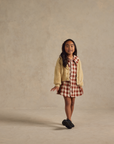 Olive Dress Ruby Plaid