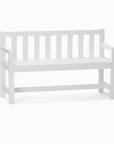 Ensemble table et canapé de jardin blanc