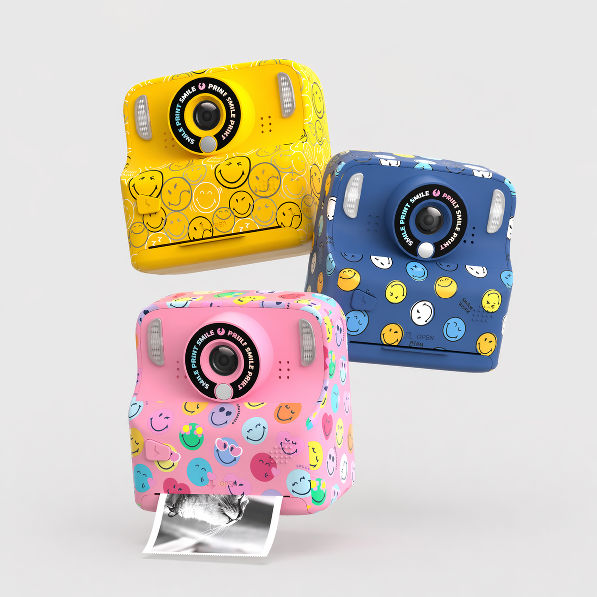 Appareil photo instantané jaune pour enfant Pixismiley Smiley World MOB, vue 4