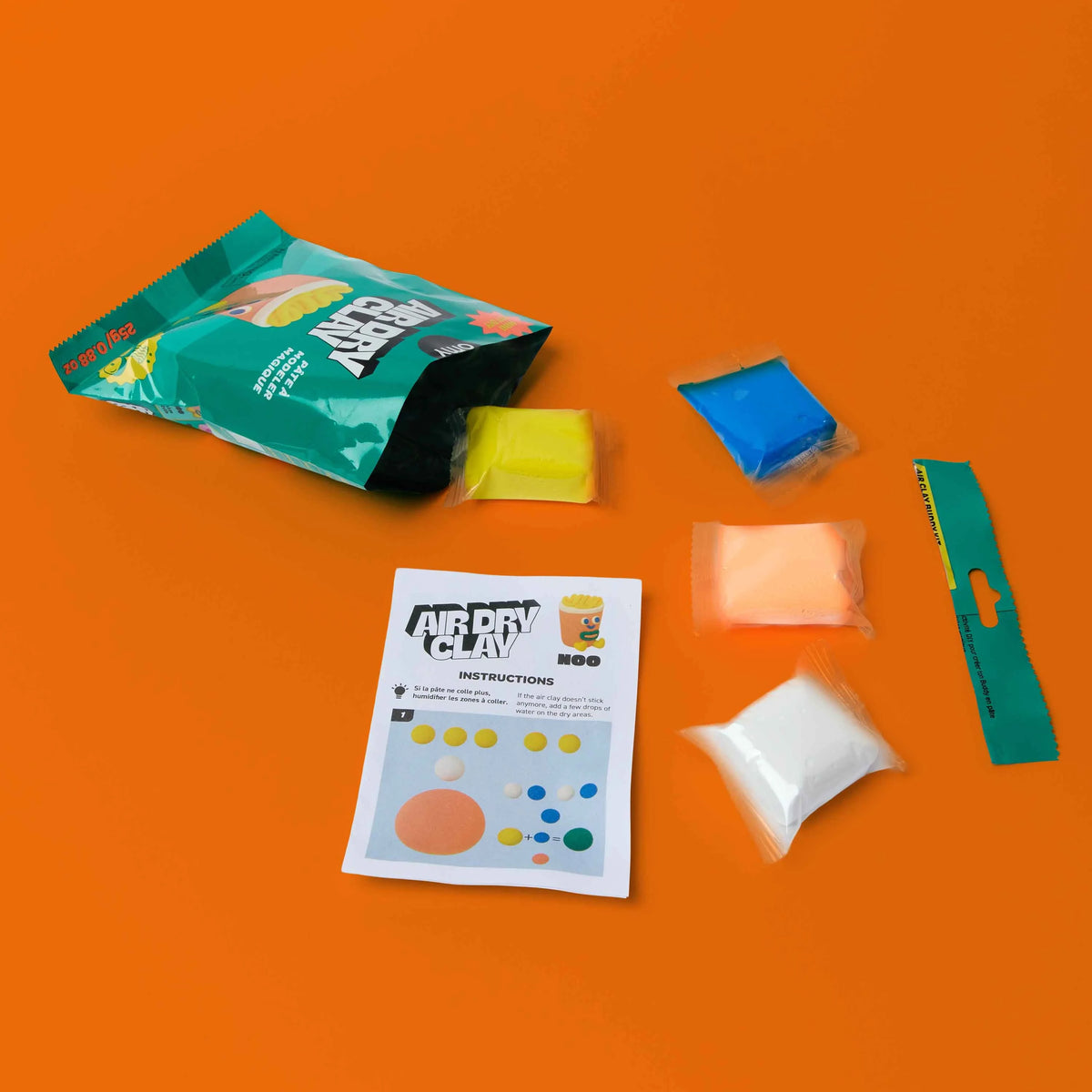 Mini kit pâte auto-durcissante Noo ramen OMY pour enfant, autre angle