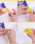 Mini kit pâte auto-durcissante Leon croissant OMY pour enfant, détail du contenu