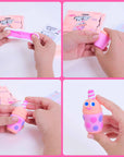 Mini kit pâte auto-durcissante Bubble tea OMY pour enfant, détail du contenu