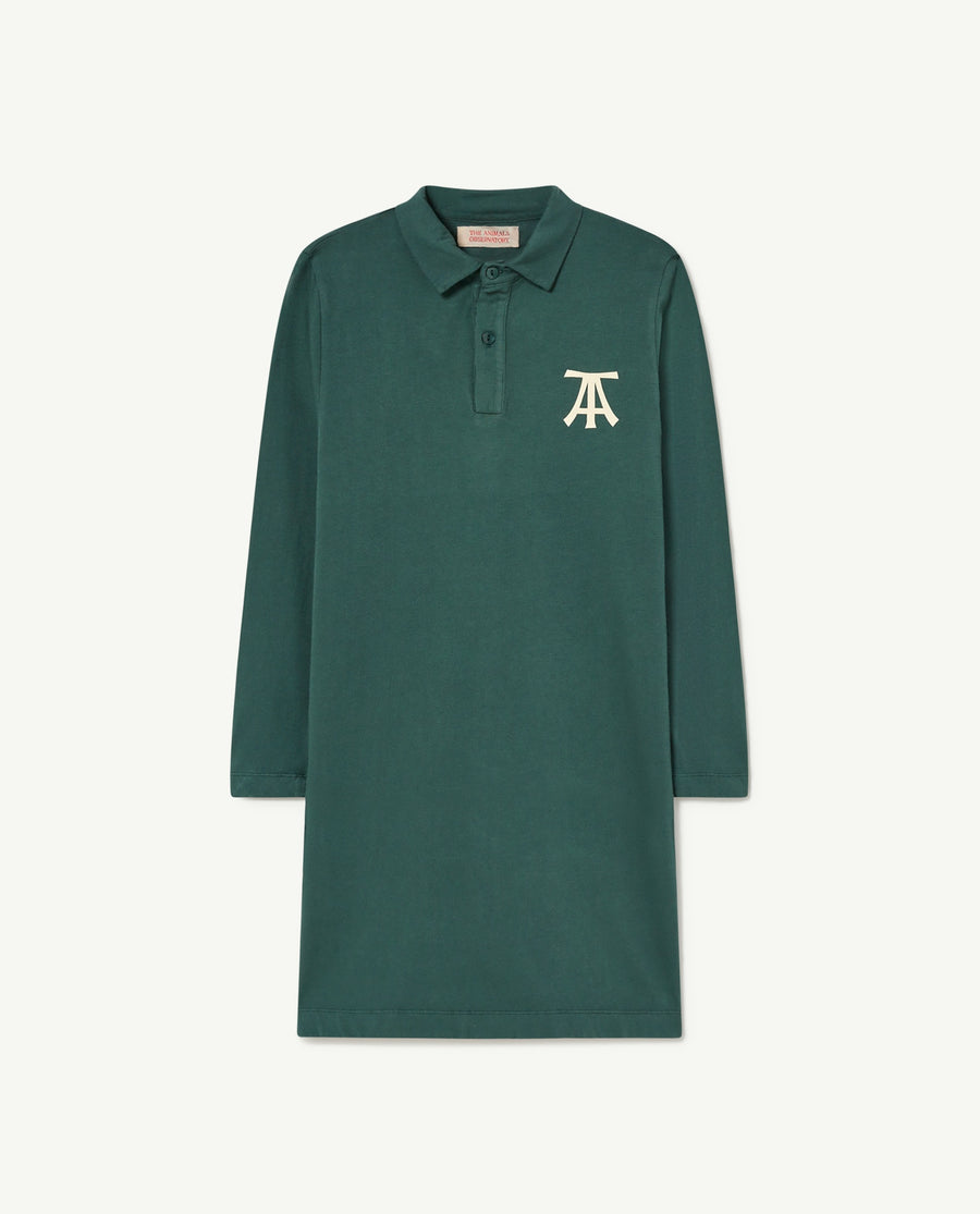 Dragon Kids Dress Dark Green
