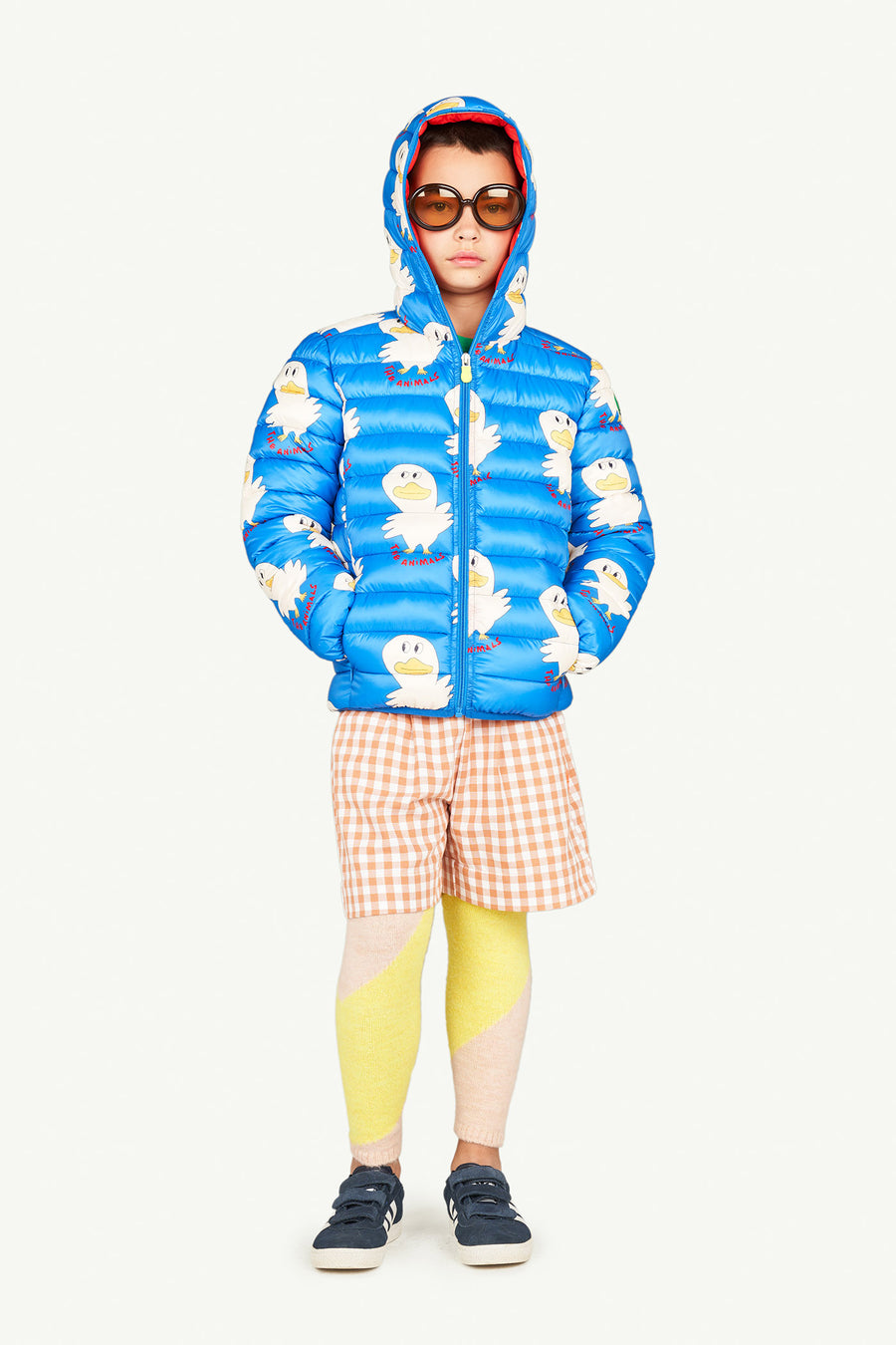Bicolor Crow Kids Pants Yellow Logo