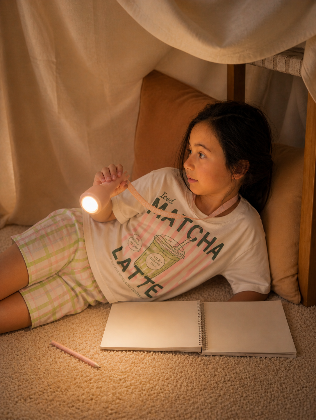 Lampe torche veilleuse rose pour enfant Glowy MOB, vue 13