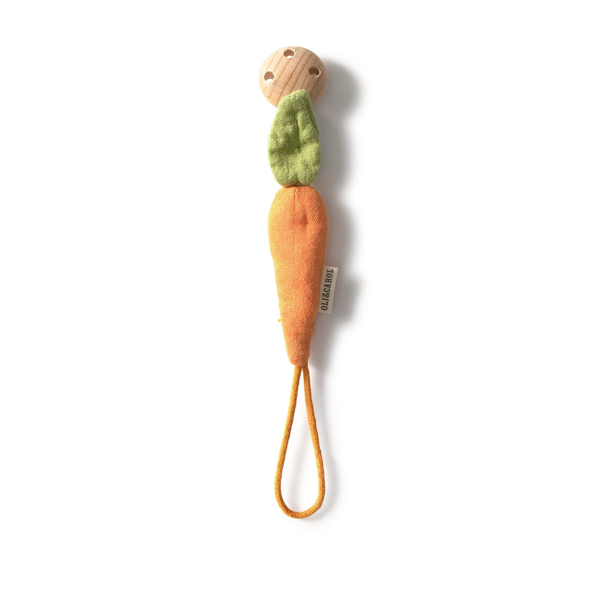 Cathy the Carrot Attache-Tétine - attache-tétine carotte pour bébé Oli &amp; Carol