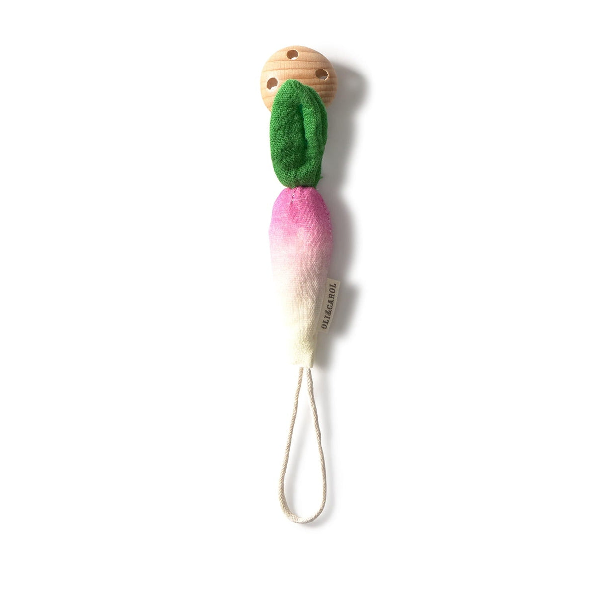 Ramona the Radish Attache-Tétine - attache-tétine radis pour bébé Oli &amp; Carol