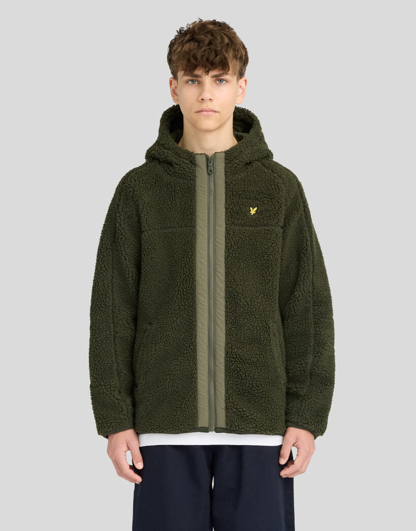 Hooded Sherpa Fleece Jacket Deep Depths
