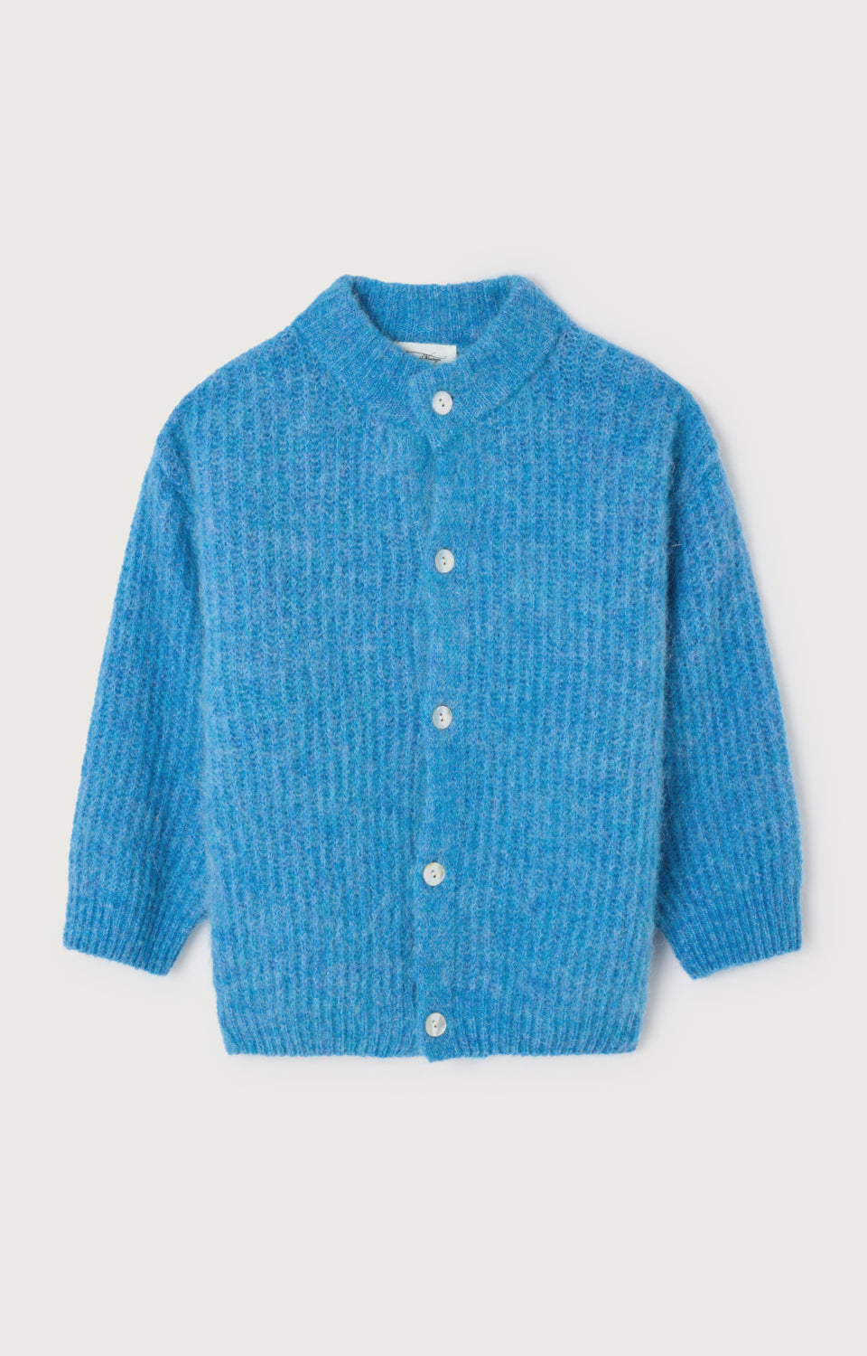 Gilet Court Boule Ml Col Montant Celeste Chine