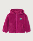 Veste Courte Ml Capuche Zippee Fuchsia
