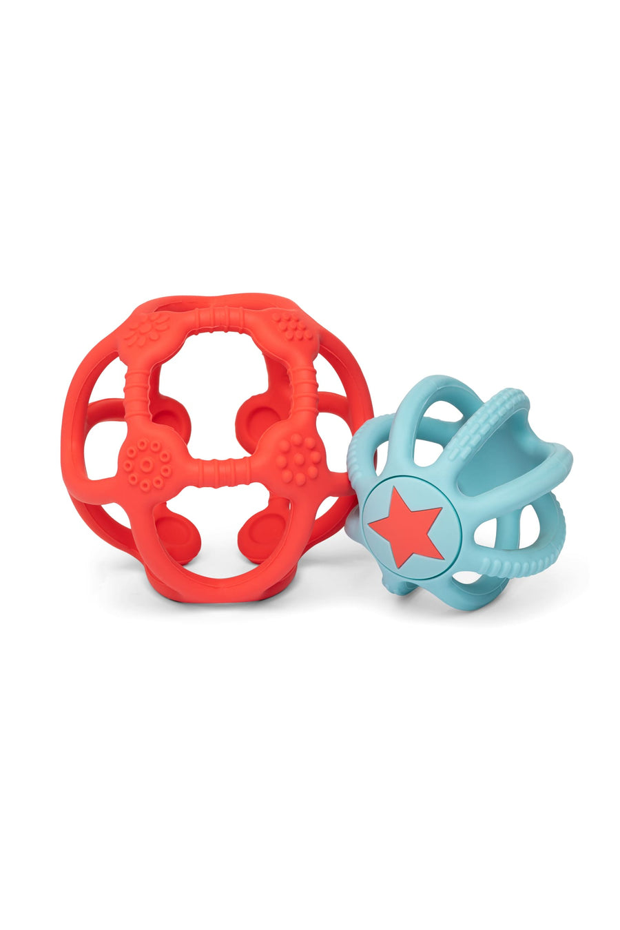 Set Of 2 Sensory Balls Orange And Blue