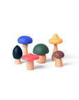 Jouet champignons Little L à trier par couleur, à compter et à ranger, pour jouer au bain ou au sable