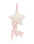 Bashful Pink Bunny Star Musical Pull