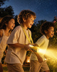 Lampe veilleuse Smiley Glowy Smiley Jaune pour enfant MOB, mousqueton intégré pour l'accrocher