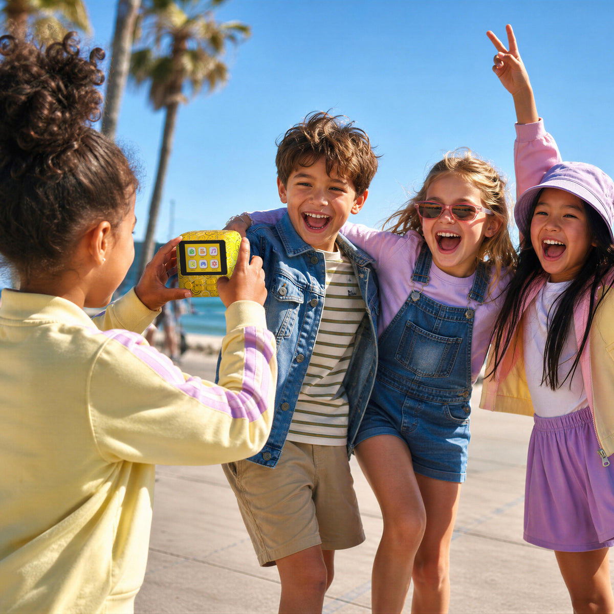 Appareil photo instantané jaune pour enfant Pixismiley Smiley World MOB, vue 5