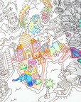 Poster A Colorier - Atlas - 100 X 70
