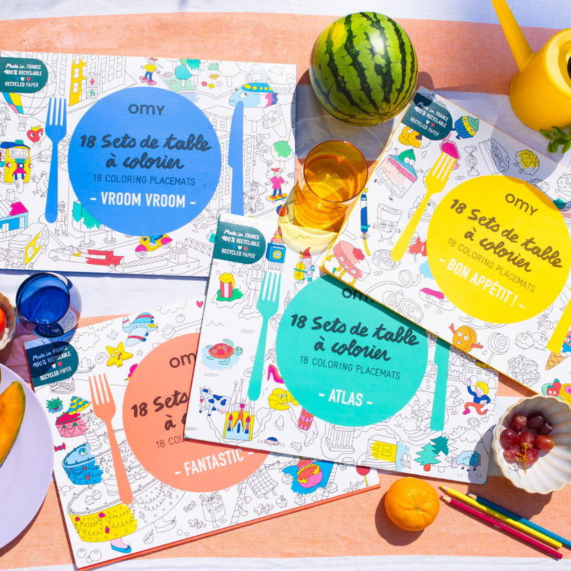 Set De Table A Colorier - Bon Appetit - 18 Sets