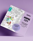 Poster A Colorier - Animal City - 100 X 70