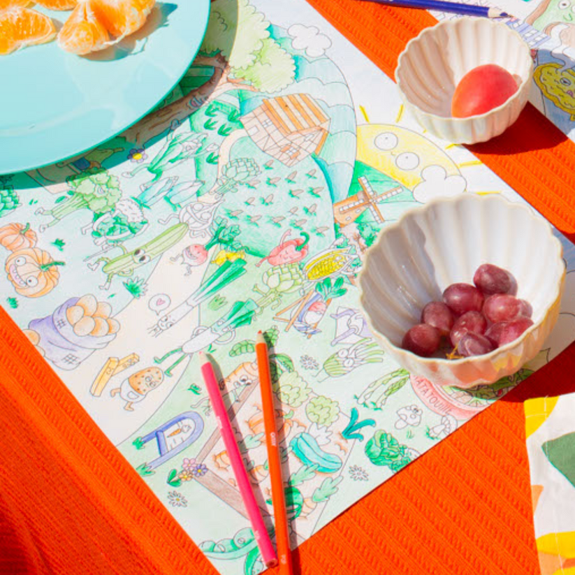 Set De Table A Colorier - Bon Appetit - 18 Sets