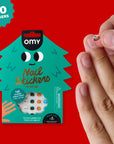 Stickers pour ongles de Noël Ho ho ho OMY, 140 motifs enfant, vue d'ensemble