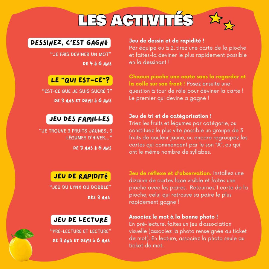 Mini-Mondy : Fruits & Légumes