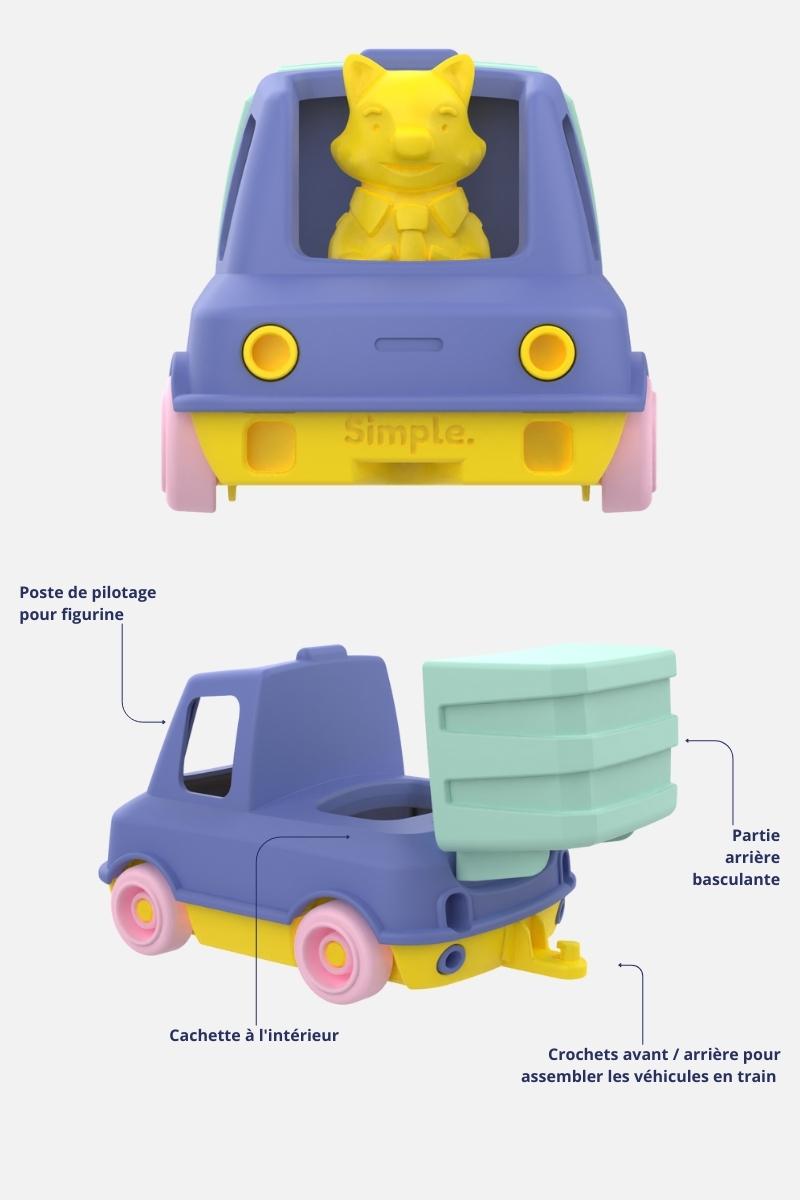 Mon premier Camion Poubelle Bleu