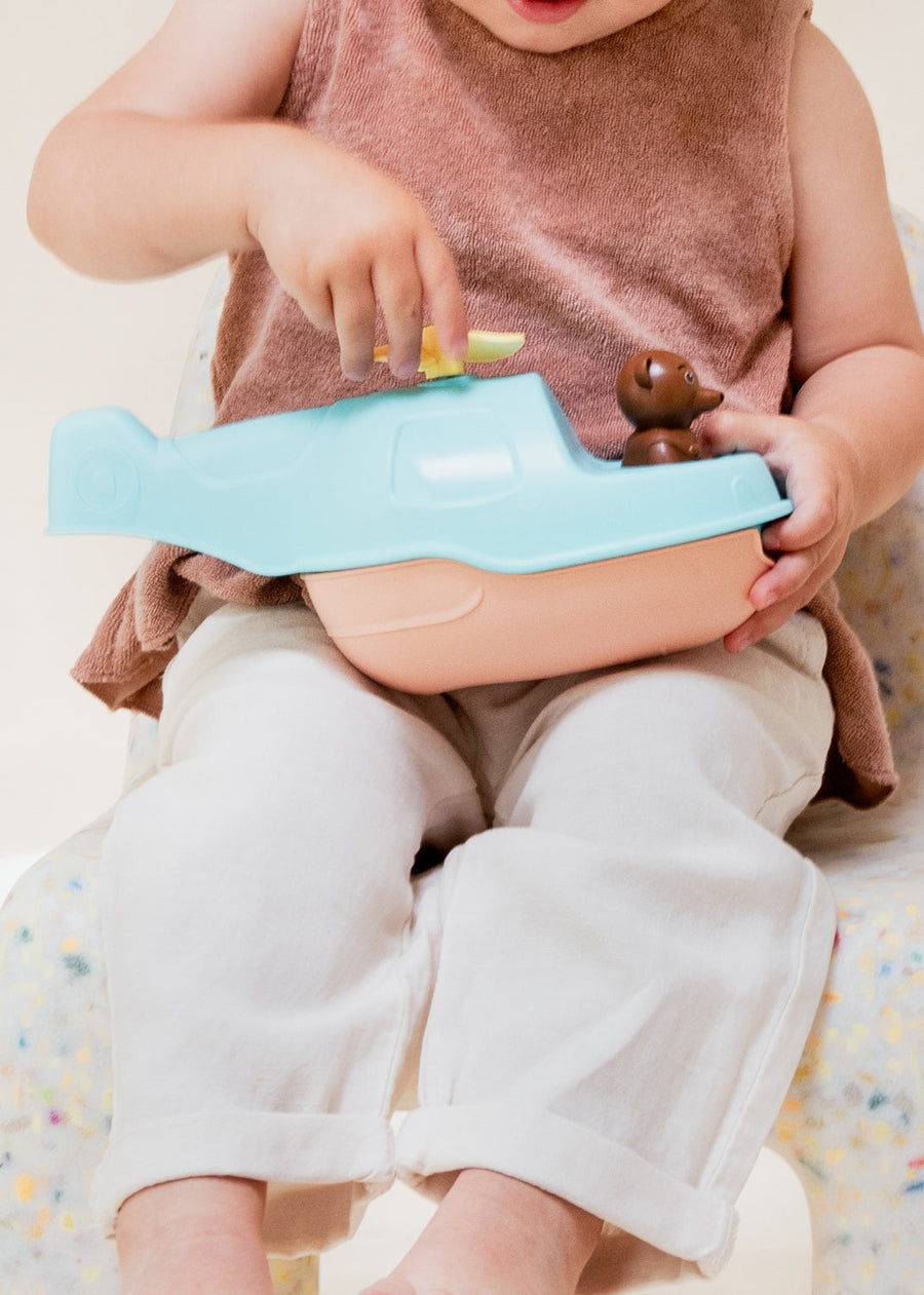 L'Hélicoptère Bateau de Petit Ours Brun - Menthe
