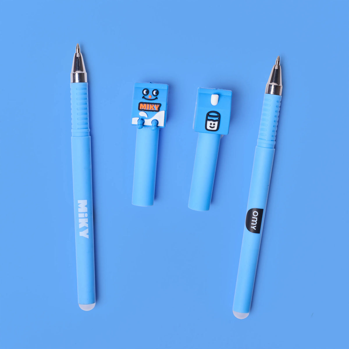 Duo de stylos effaçables Pen Buddies Miky et Leon OMY, exemple d'utilisation