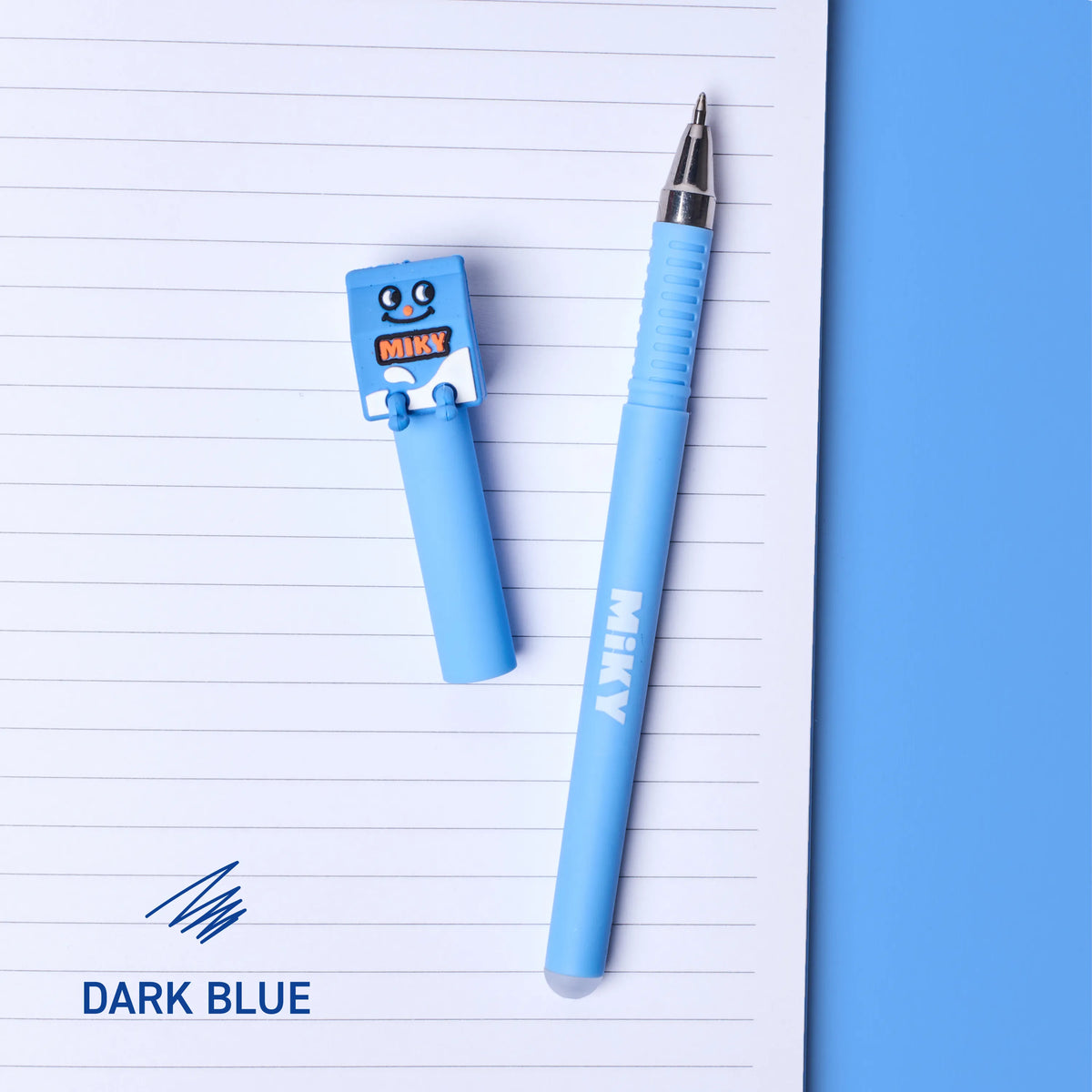 Duo de stylos effaçables Pen Buddies Miky et Leon OMY, détail du contenu