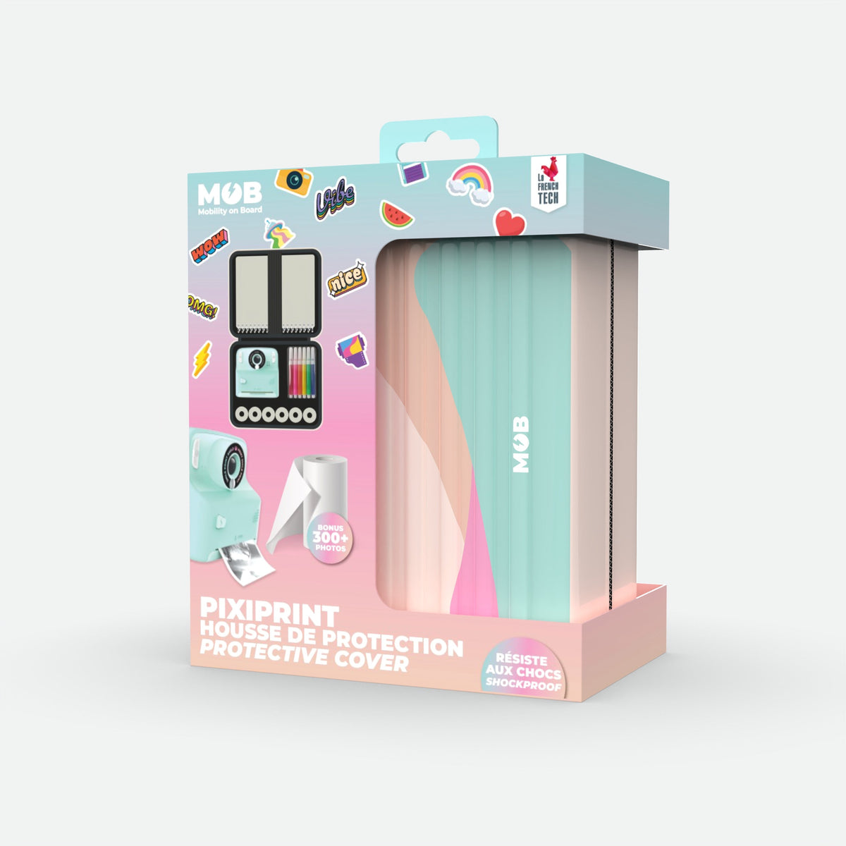 Kit Voyage Pixiprint MOB, pochette de transport pour appareil photo enfant