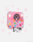 Appareil photo instantané rose pour enfant Pixismiley Smiley World MOB, feutres et stickers